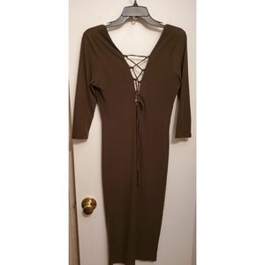 Boutique buy Olive Green Midi Dress